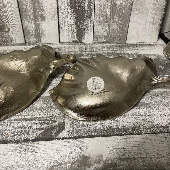 Two Threshold Elk Or Moose Antlers Silver Tone Metal - Picture 9 of 14